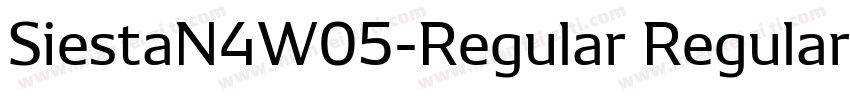SiestaN4W05-Regular Regular字体转换